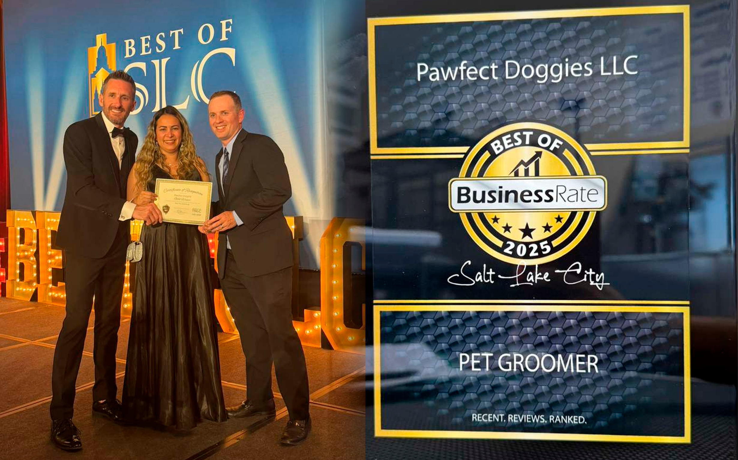 Professional dog grooming team at Pawfect Doggies Salt Lake City